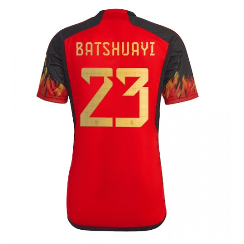 Belgia Michy Batshuayi #23 Hjemmedrakt VM 2022 Kortermet Belgia Michy Batshuayi #23 Hjemmedrakt VM 2022 Kortermet